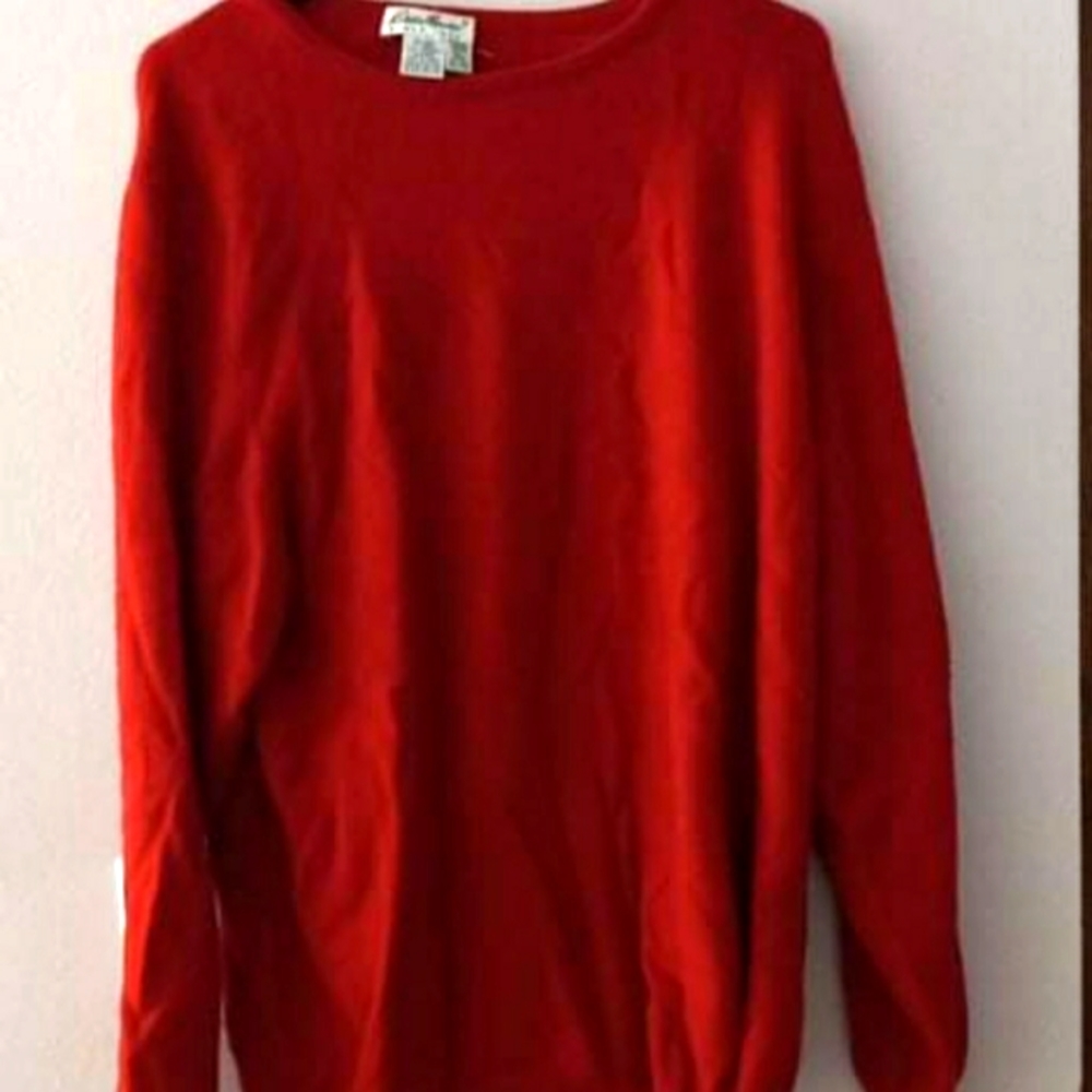Eddie bauer xl cashmere sweater red